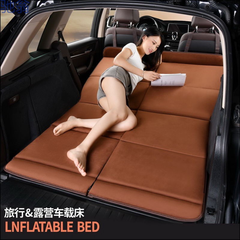 แคมป์ปิ้ง Snow Velvet รถที่นอนเบาะหลัง Non-Inflatable Bed Travel Car mattress leeping MAT autoaccessories
