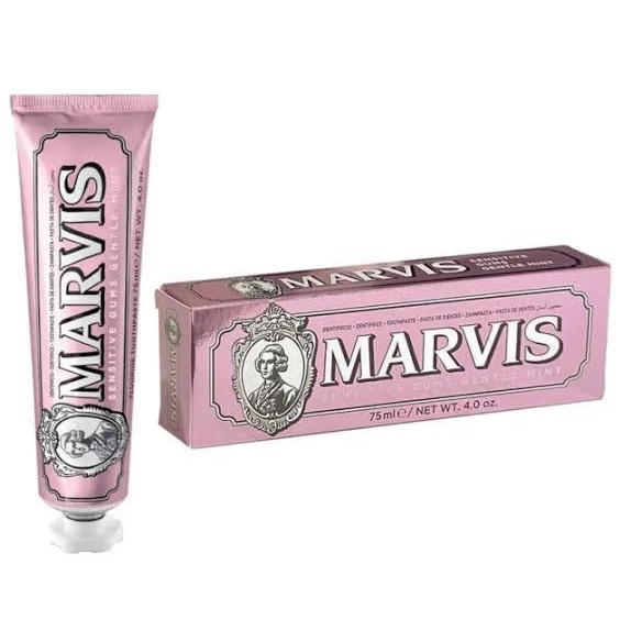 ไม่แท้คืนเงิน ใหม่ล่าสุด Marvis Sensitive Gums Gentle Mint 75 ml. ดูแลปัญหาโรคเหงือกโดยเฉพาะและช่องปากของคุณ