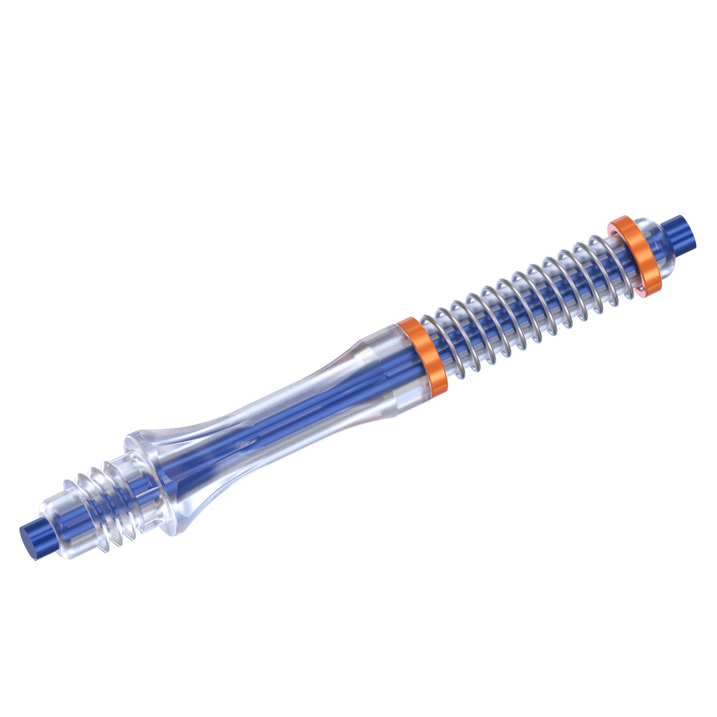 CUESOUL TOERO AK7 Carbon Dart Shafts สีฟ้า, รวม 3 ชิ้น