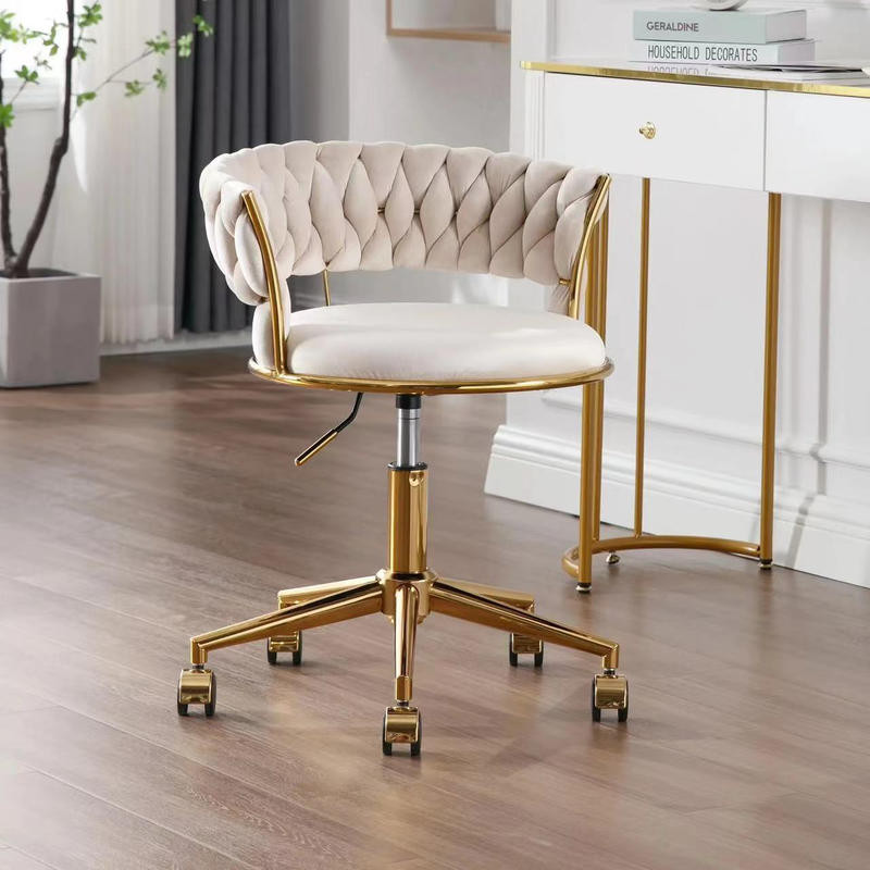 Chair ห้องนอนโต๊ะเครื่องแป้งสตูล Homecaster โต๊ะเครื่องแป้งเก้าอี้ เก้าอี้แต่งเล็บทอง เก้าอี้คอมพิวเตอร์ เก้าอี้หนังสือ