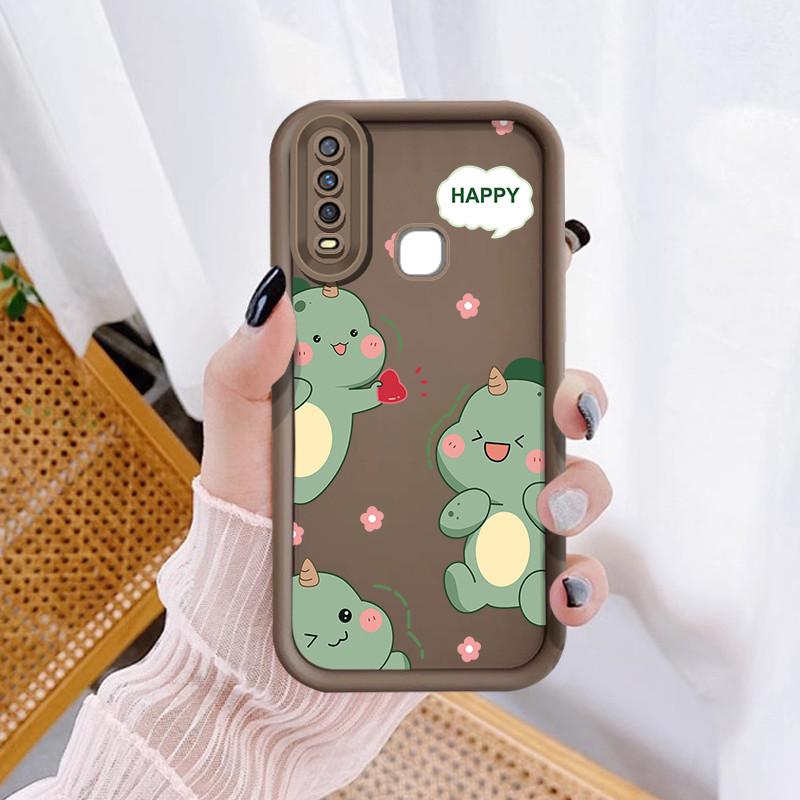 ไดโนเสาร์น้อยน่ารักสําหรับ Samsung Galaxy A04S A05S A20S A50 A50S A51 A70 A70S A73 J2 G532 G530 J4 J6 Plus J7 Prime S21 S22 S23 S24 Ultra proof เคสโทรศัพท์แฟชั่น