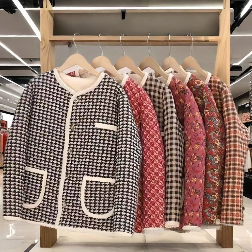 เสื้อโค้ท ฤดูหนาว ผู้หญิง ใหม่ กลิ่นหอม สั้น อบอุ่น