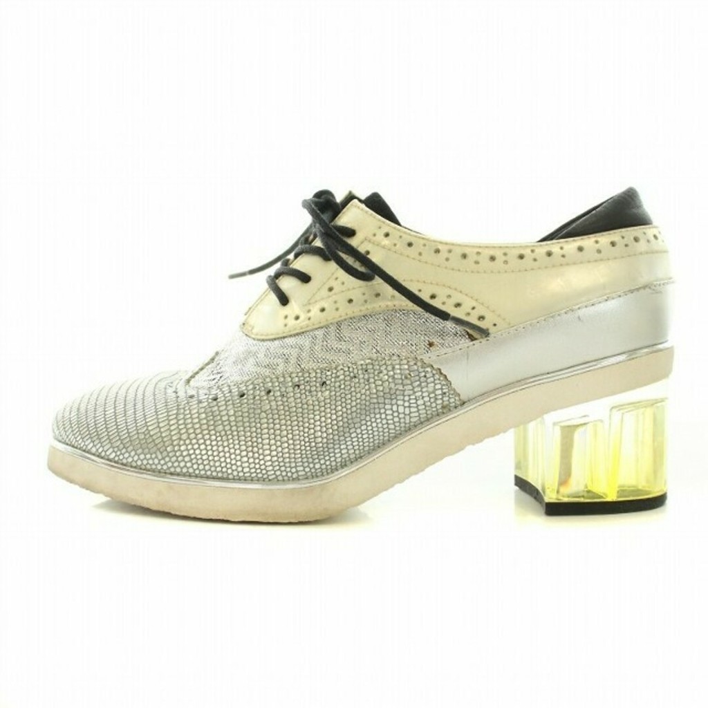 United Nude Brogue Dress Shoe Lace Up Silver Direct from Japan มือสอง
