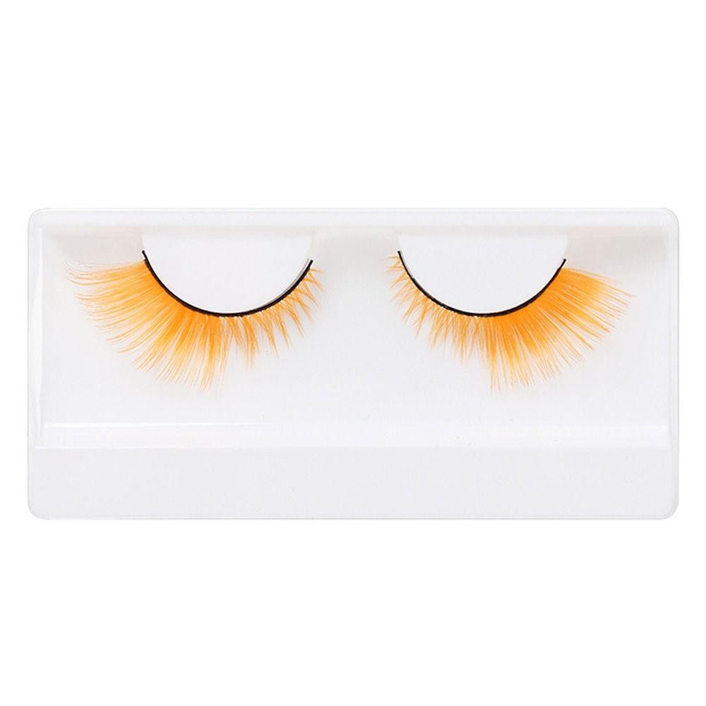 WAUREEN 1 คู่ขนตาตาแมว, ละครดูคอสเพลย์ปาร์ตี้ขนตาปลอมที่มีสีสัน, สีเขียว Masquerade Soft Fluffy Eyelash Extension สําหรับ COSPLAY PARTY Stage - รูปที่ 6