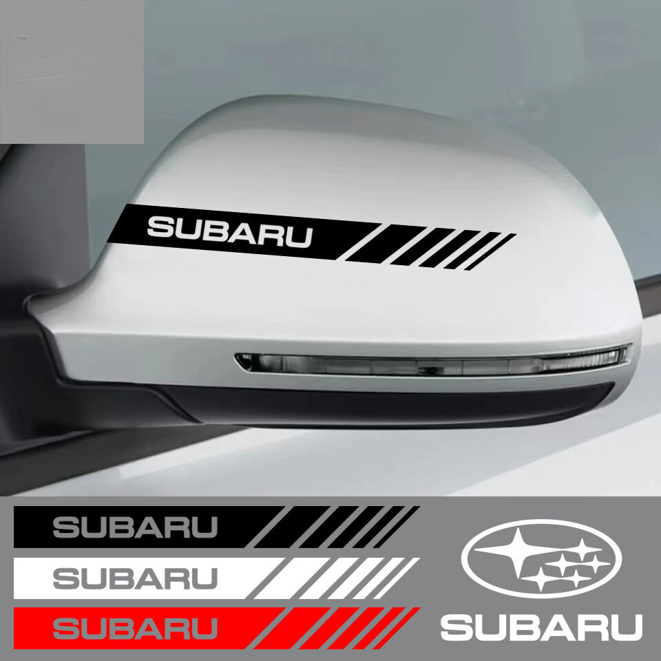 Xm 2 ชิ้นกระจกมองหลังรถสติกเกอร์เหมาะสําหรับ Subaru WRX BRZ DRL XV STI Impreza Forester Tribeca ส่วนบุคคลโลโก้ Decal