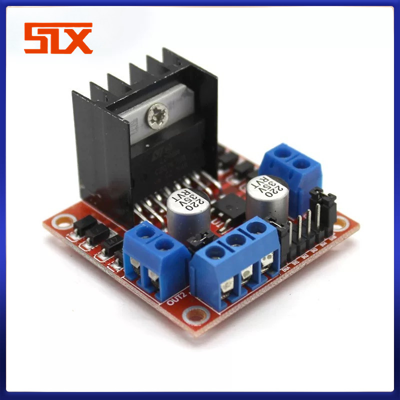 L298n โมดูลบอร์ดไดรเวอร์ L298 stepper มอเตอร์สมาร์ทรถหุ่นยนต์ breadboard peltier มอเตอร์กําลังสูงไดร์เวอร์สําหรับ Arduino