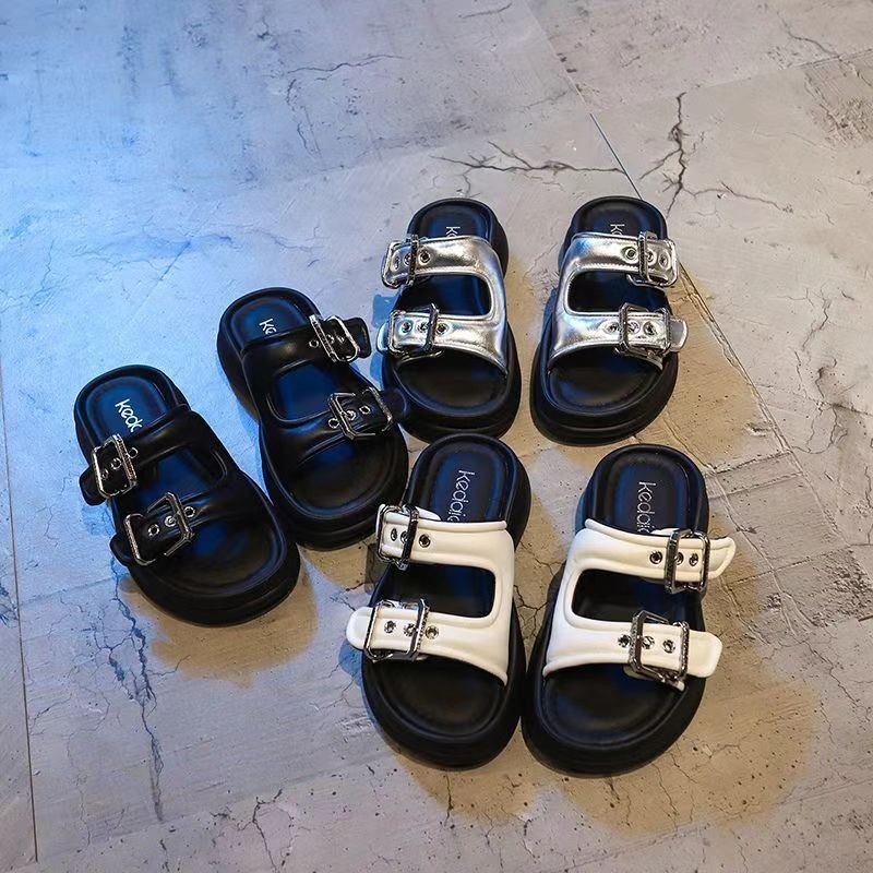 รองเท้าแตะเย็น รองเท้าแตะโรมัน Over-Toe Sandals Flat-Soled Premium สไตล์ใหม่