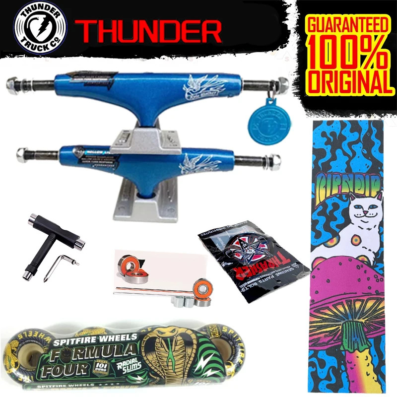 Spitfire ล้อปลอมแปลง 5.25 นิ้ว VENTURE thunder สเก็ตบอร์ดรถบรรทุกคุณภาพดี LM pro chrome เหล็กแบริ่ง 