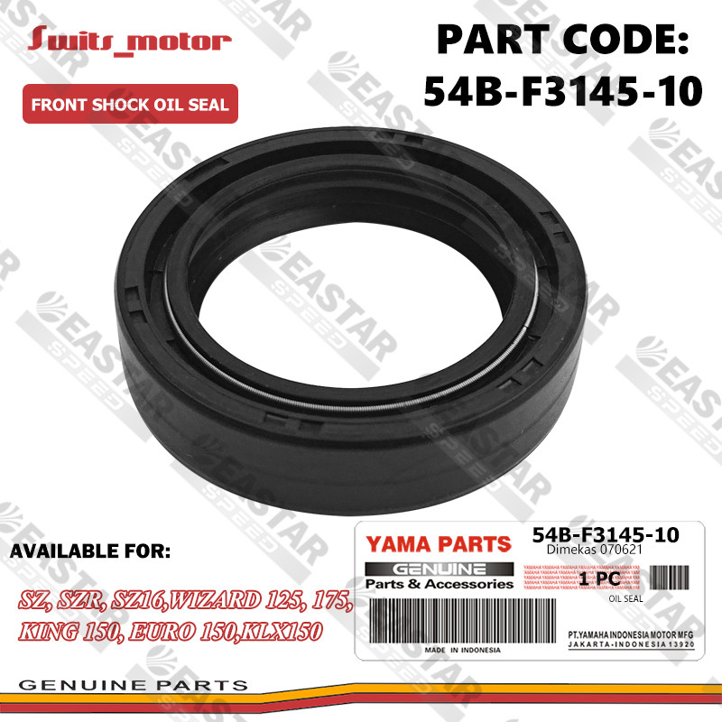 SZ, SZR, SZ16,Wizard 125, 175,King 150, Euro 150,KLX150 ซีลน้ํามันโช๊คหน้า 33*46*11 54B-F3145-10
