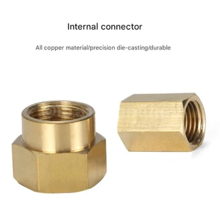 NP-FF นิปเปิ้ลทองเหลือง เมีย-เมีย เกลียวใน-เกลียวใน 1/8"-1" Brass Nipple Female-Female Thread นิปเปิ้ล ทองเหลือง ข้อต...
