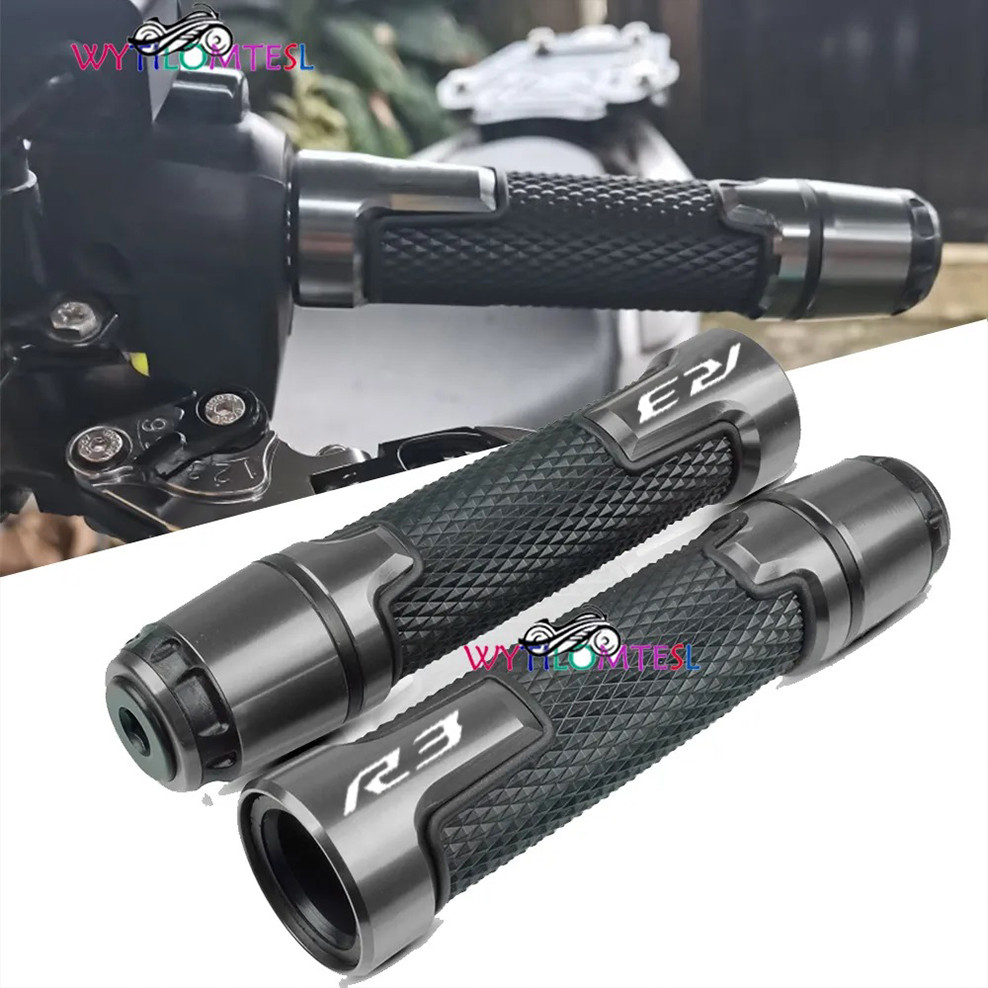 สําหรับ YAMAHA YZF-R3 R3 V1 V2 2015-2024 รถจักรยานยนต์ CNC Handlebar Grips End Handlebar Grips ปลาย