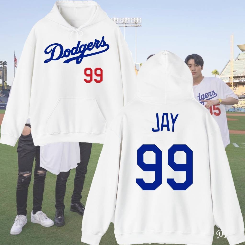 Kpop Enhypen Dodgers Sweatshirt Heseung Jungwon Jay Jake Sunghoon Sunoo Ni-Ki Hoodie ผ้าฝ้ายหลวมแฟชั