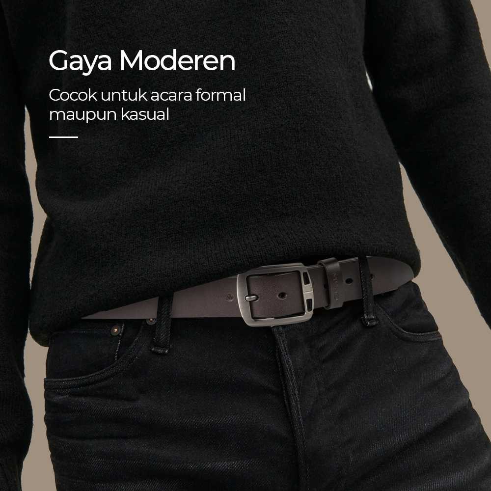 เข็มขัดผู้ชายหนังแท้ Rhodey - XF001