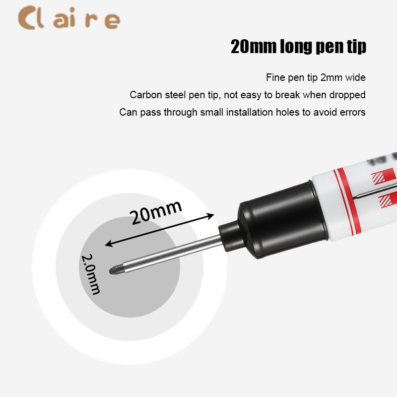 COD ปากกามาร์คเกอร์ พร้อมส่ง ปากกามาร์คเกอร์หัวยาว งานไม้ marking pen Claire - รูปที่ 3