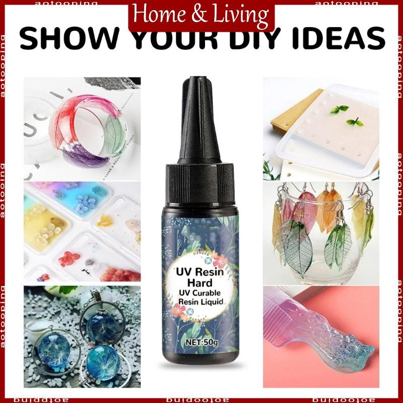 AOTO Clear UV Resin 50g กาวใสแบบแข็ง UV Curing Epoxy Resin