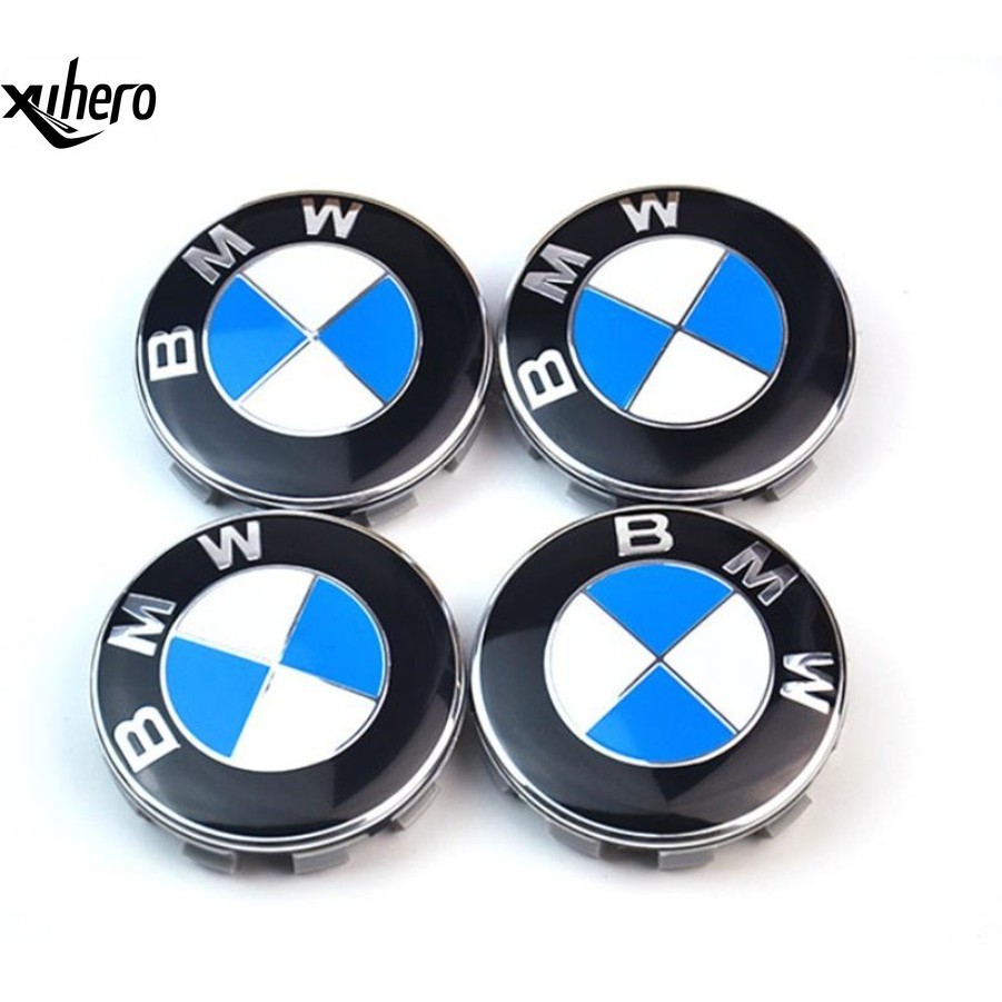 4 ชิ้น BMW รถสัญลักษณ์โลโก้ Badge Hub ล้อขอบศูนย์หมวก 68 มิลลิเมตร BMW e46 e39 e36 e90 e60 e30 e34 f