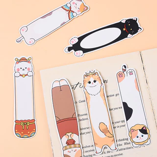 30 ชิ้นน่ารักแมวและสุนัขชุดที่คั่นหนังสือรูปทรงพิเศษนักเรียนมินิผู้ถือหน้าหนังสือ