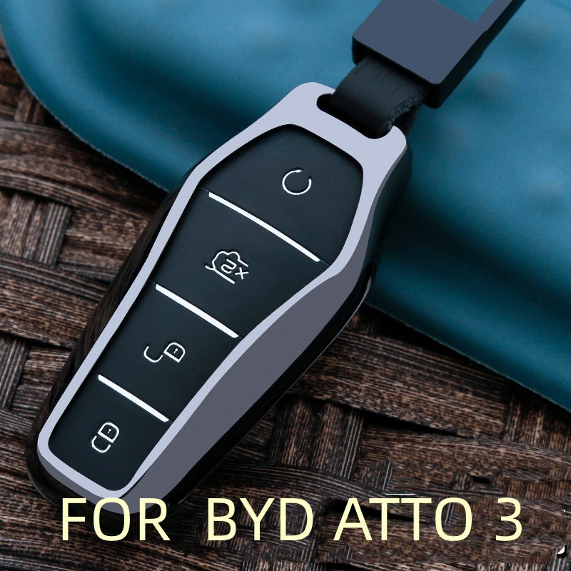 สําหรับ พวงกุญแจโลหะชุดกุญแจระดับไฮเอนด์ BYD ATTO 3 พวงกุญแจชายและหญิง byd พิเศษ