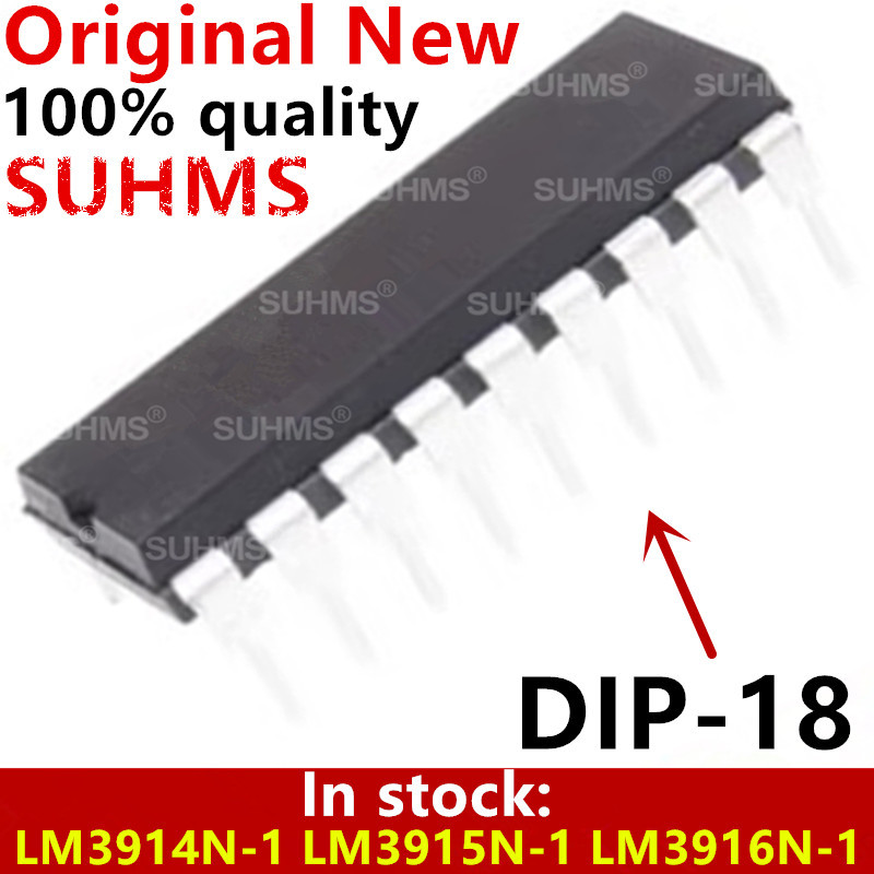 (10 ชิ้น) 100% ใหม่ LM3914N-1 LM3915N-1 LM3916N-1 DIP-18 ชิปเซ็ต