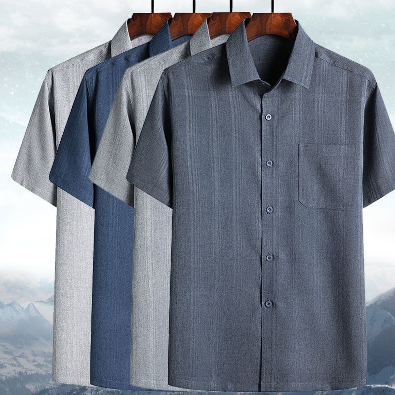 เสื้อเชิ้ตพ่อสีธรรมดา, เสื้อเชิ้ตผ้าลินินบางฤดูร้อนแขนสั้นและแขนยาว