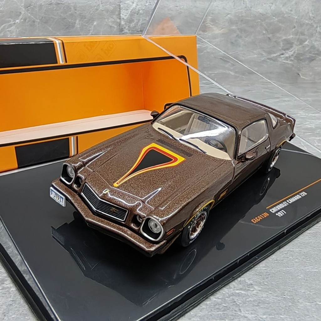 IXO 1/43 Chevrolet Camaro Z28 1977 Chevrolet Camaro โมเดลรถโลหะผสม Out of Print Model