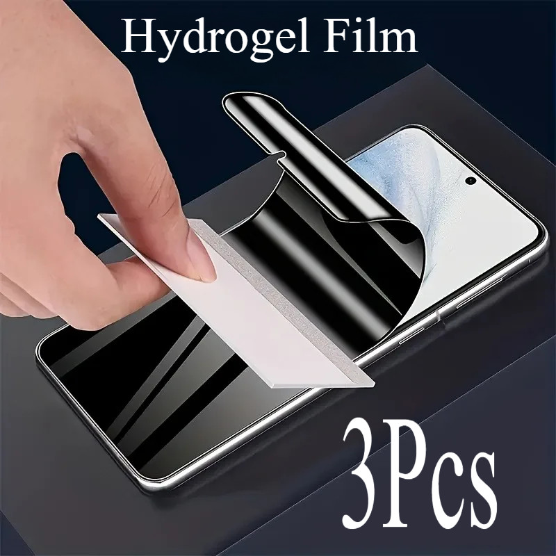 3 ชิ้น HD และความเป็นส่วนตัว Hydrogel ฟิล์มสําหรับ LG กํามะหยี่ Stylo 6 V50S V60 W11 W30 W31 W31 + T