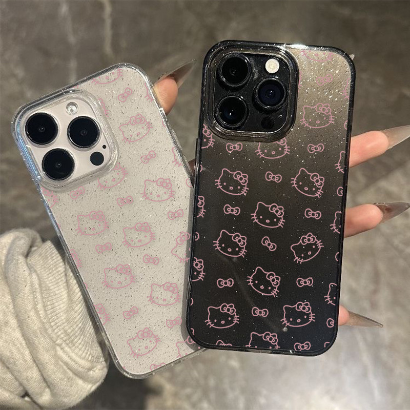 🦋GOOD🦋เคสไอโฟน เคสใสกากเพชร สำหรับ iPhone 11 16 pro max 13 12 14 15 promax 7 plus  เคสใสกันกระแทก วิจิตร Flash เคสใส