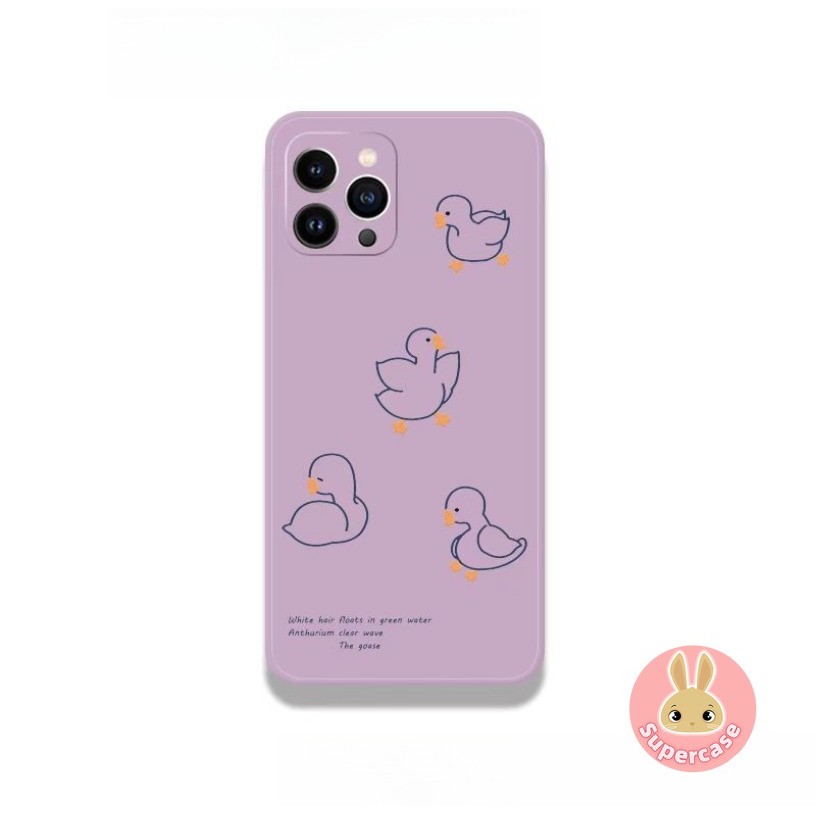 เป็ดน่ารักเคสโทรศัพท์สําหรับRealme Q3S Q3i Q3 Q2i Q C21 C11 C2 P1 OPPO A17 A17K A16S A16E A16 A16K 5