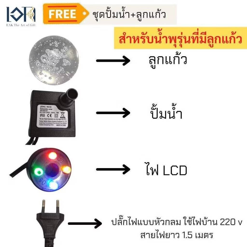 น้ำพุตั้งโต๊ะ น้ำตกจำลอง รหัสสินค้า7233190L อ่างน้ำพุแต่งบ้านเสริมฮวงจุ้ย แต่งโต๊ะทำงานเรียกทรัพย์ รูปที่ 2