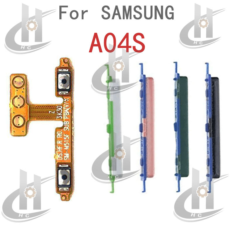 สําหรับ Samsung Galaxy A04S A047 Power Volume ปุ่มด้านข้าง Flex Cable Keys ปุ่มปิดระดับเสียงขึ้นลงปุ่มด้านข้างเปลี่ยนส่วน