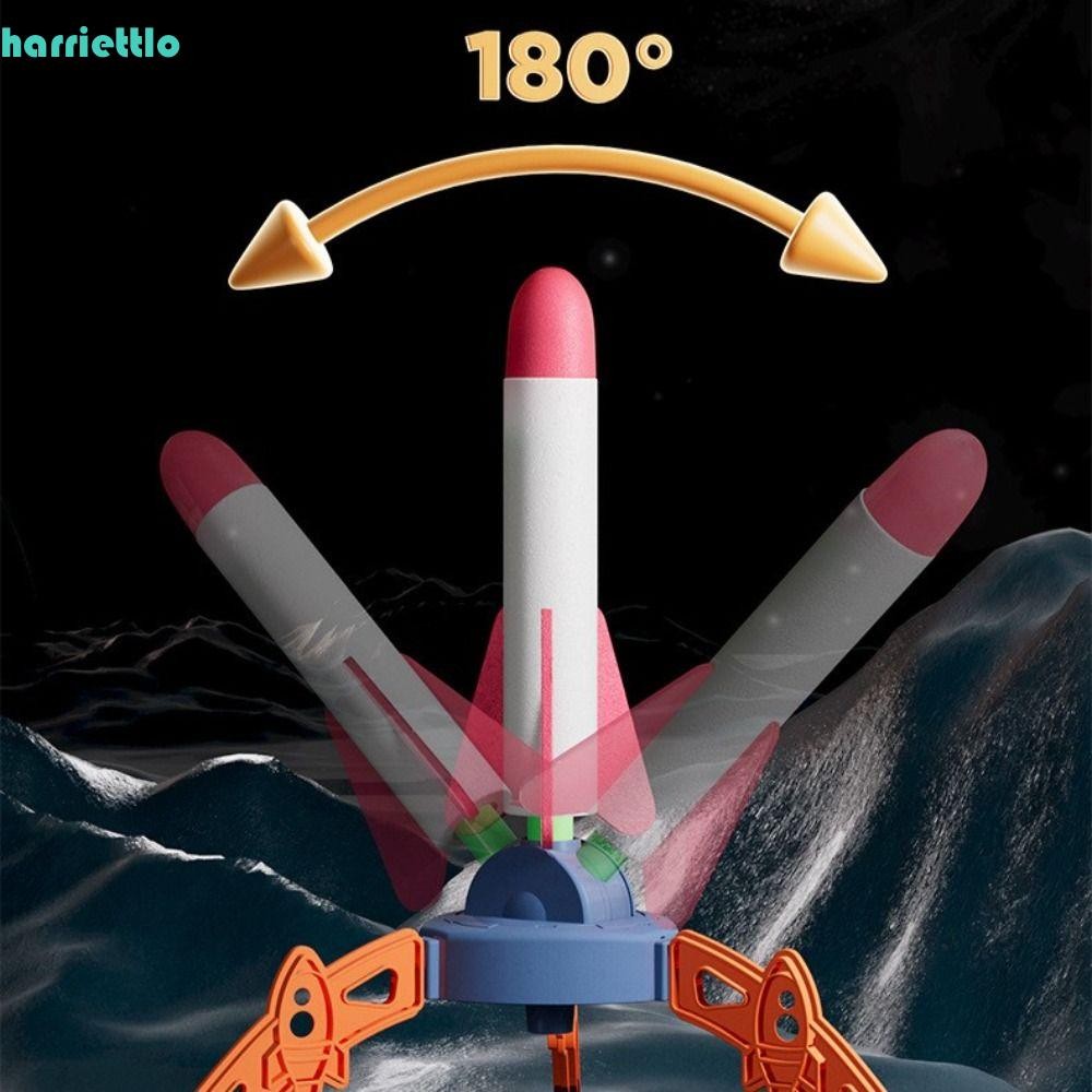 HARRIETTLO Stomp Rocket Toy, Foam Plastic Rocket Launcher, Interactive Game Foot Pump Pressed Adjust