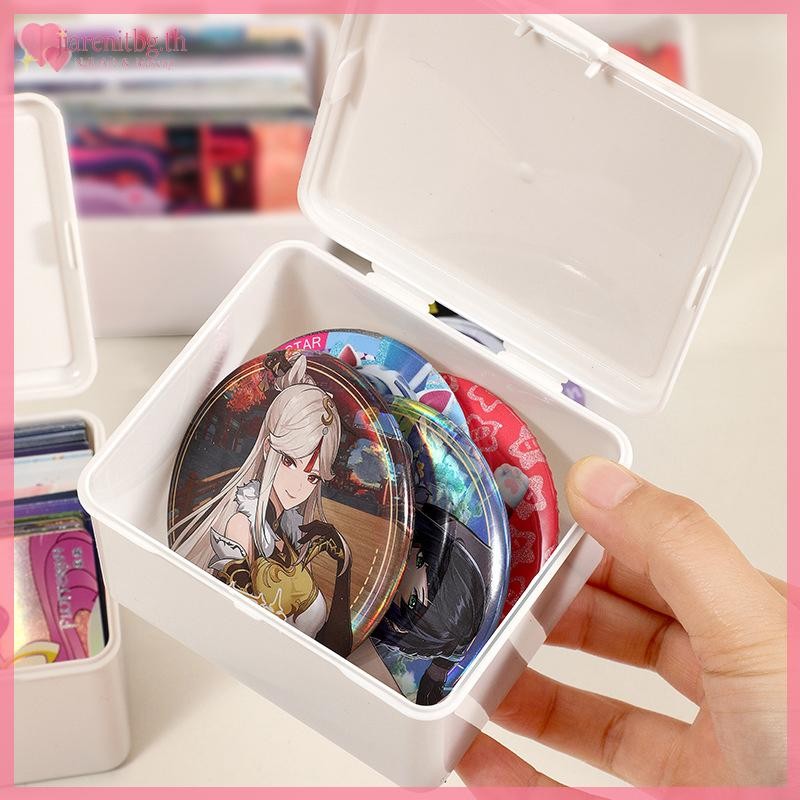 RENBG เกาหลีกล่องเก็บโปร่งใสกล่องตาบอดการ์ด Photocard กล่องเก็บ Photo Card Organizer การจําแนกกล่องพลิก TH