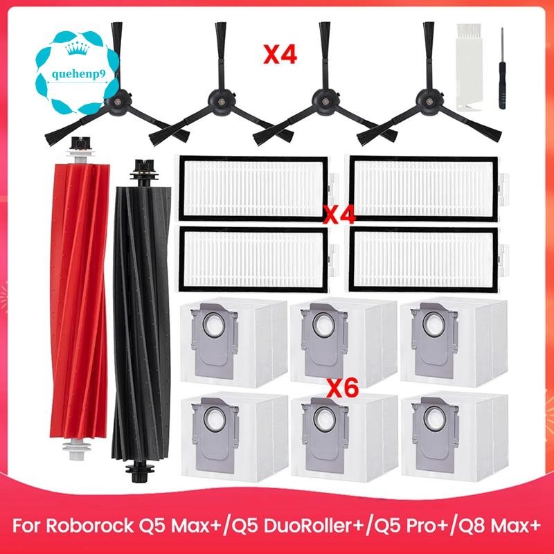 [quehenp9]ชุดอุปกรณ์เสริมสําหรับ Q5 Max+, Q5 DuoRoller+, Q5 Pro+, Q8 Max+ ชิ้นส่วนเครื่องดูดฝุ่น