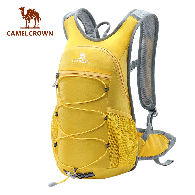 CAMEL CROWN Biking อุปกรณ์เดินป่ากลางแจ้งน้ําหนักเบา / กระเป๋าเป้สะพายหลังปีนเขา