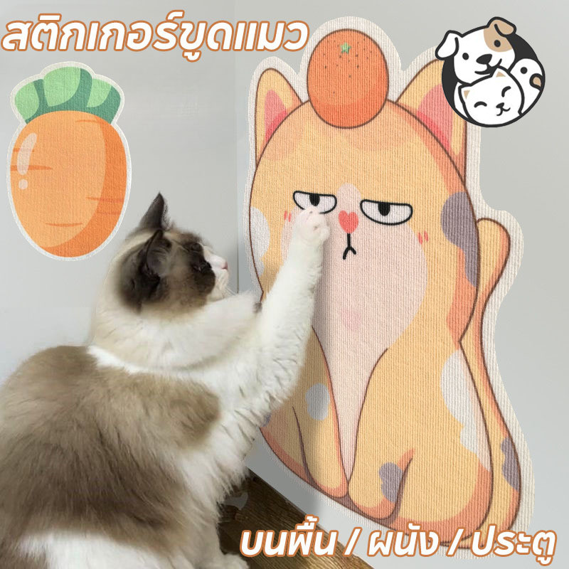 COD ของเล่นเเมว พรมลับเล็บแมว เแบบติดผนัง กันรอยข่วนได้ดี ป้องกันรอยขีดข่วน