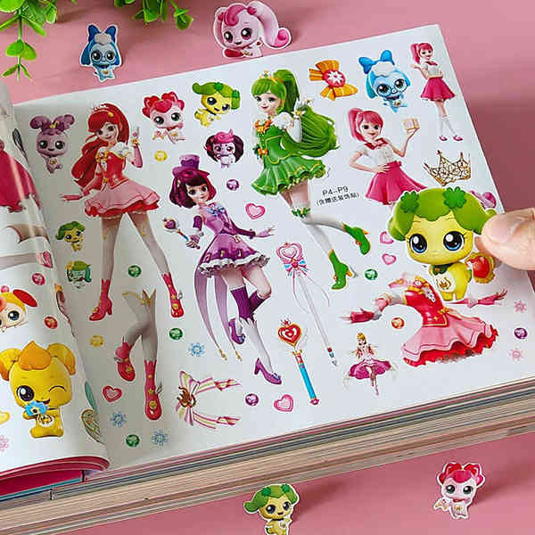 ที่ยอดเยี่ยมน่ารักสติกเกอร์หนังสือรักมีความสุขความงามเจ้าหญิงสติกเกอร์สติกเกอร์ 3 ถึง 6 ปีหญิงแต่งตั