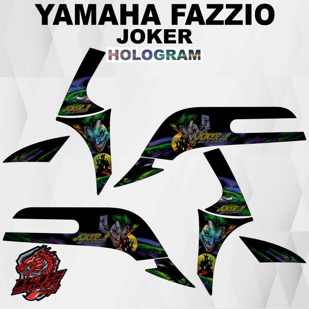 สติ๊กเกอร์ Fazzio - Fazzio joker 1 HOLOGRAM variation striping list สติ๊กเกอร์
