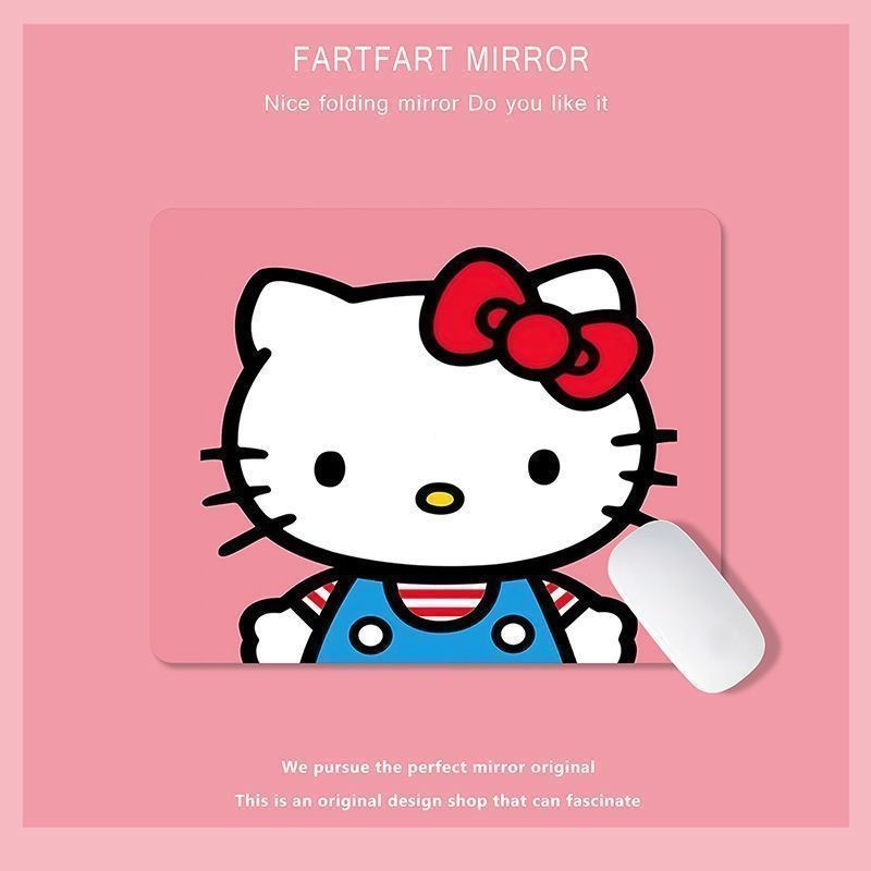 แผ่นรองเมาส์ Hello Kitty Cute Office แผ่นรองเมาส์แป้นพิมพ์แล็ปท็อปหนา
