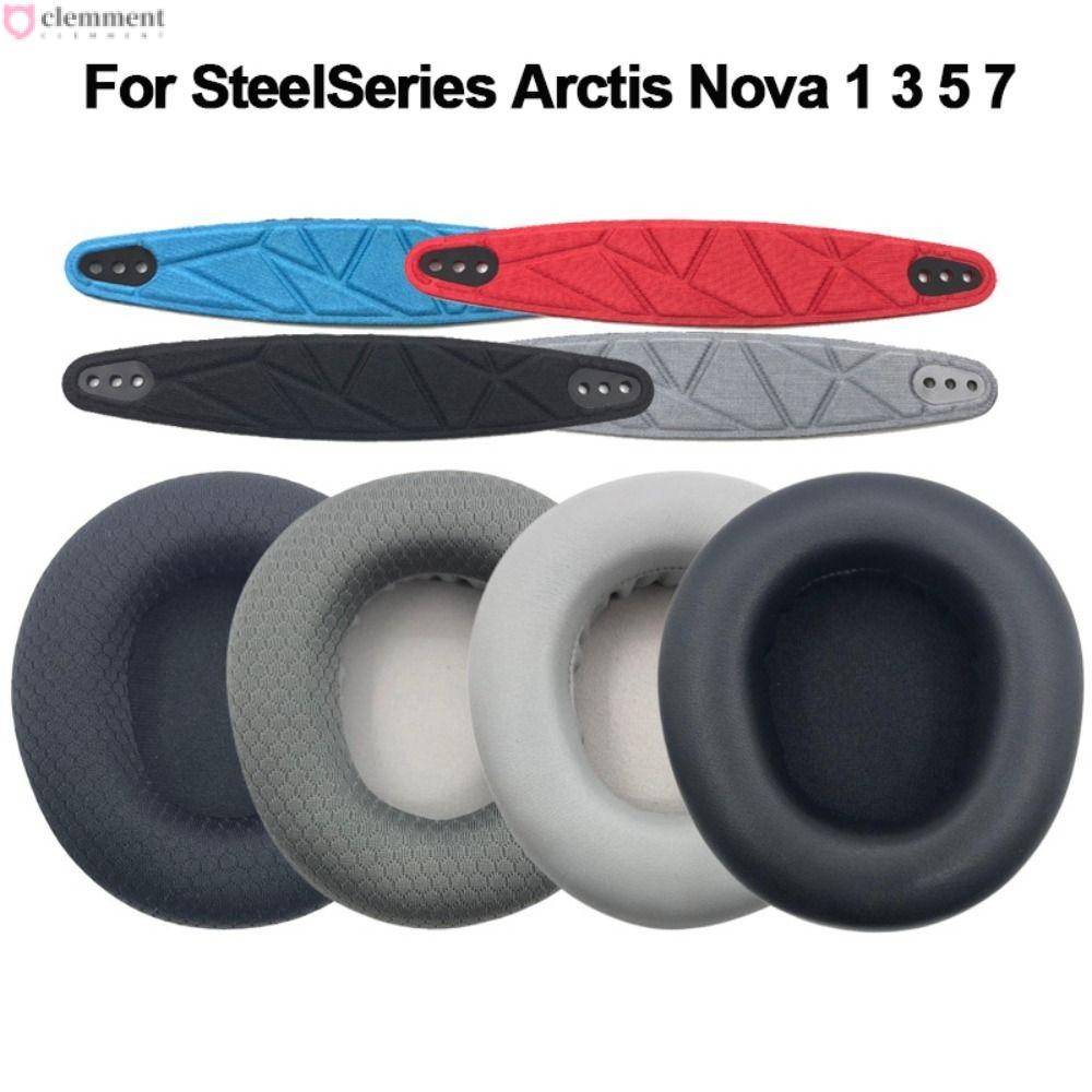 CLEMMENT แผ่นรองหูฟัง ฟองน้ําโฟมเปลี่ยน สําหรับ SteelSeries Arctis Nova 1 3 5 7
