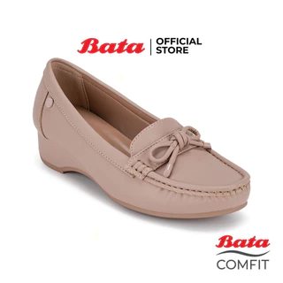Bata บาจา Comfit รองเท้าแบบสวม สูง 1.5 นิ้ว พร้อมเทคโนโลยีWellnesสำหรับผู้หญิง รุ่น WELL FIT สีชมพู 6015116 สีดำ 6016116