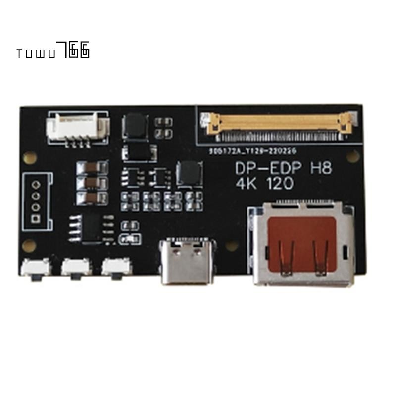 [tuwu766]DP ถึง EDP 4K 120HZ DIY4K Driver Board 4K 2K 1080 อะแดปเตอร์บอร์ดสําหรับจอแสดงผลแบบพกพา (A)