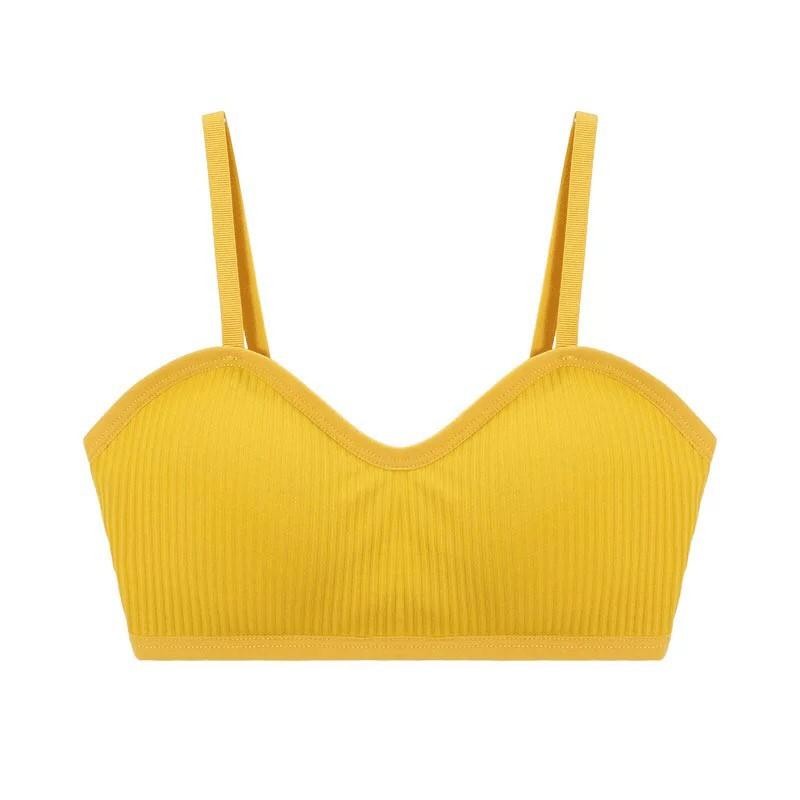 Angle Bra  (N156) บราสายเดี่ยวแบบสวม ผ้าร่อง แฟชั่นรุ่นใหม่ มีฟองน้ำเสริม ราคา ถูกที่สุด ดีลบีเคเค แกลเลอรีภาพที่ 7