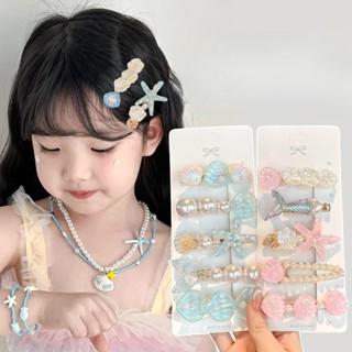 กิ๊บผมลายเปลือกปลาดาว 5 ชิ้น/set เครื่องประดับผมน่ารัก