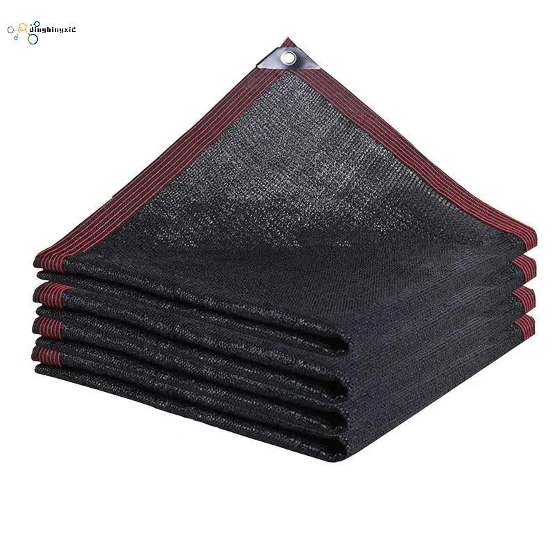สีดํา 95 Anti-UV SunShade สุทธิ Gazebo Shelter กลางแจ้ง Pergola Canopy Sun Cover การเกษตรเรือนกระจก 