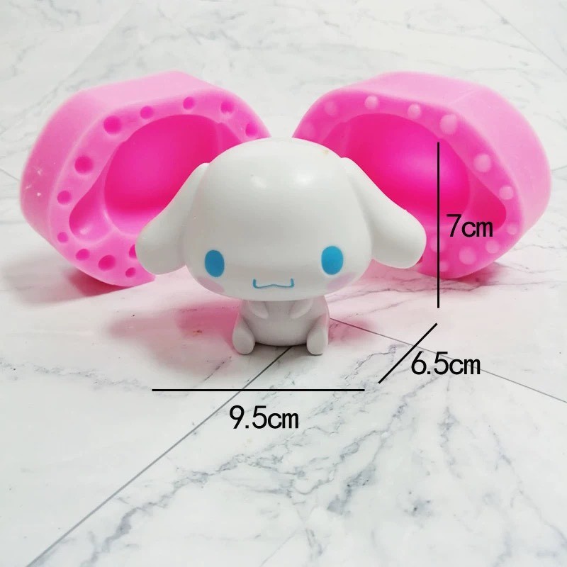 แม่พิมพ์ซิลิโคน - MELODY-KUROMI Bear Rabbit - DROP JELLY - MAKE CANDLES - MAKE SOAP