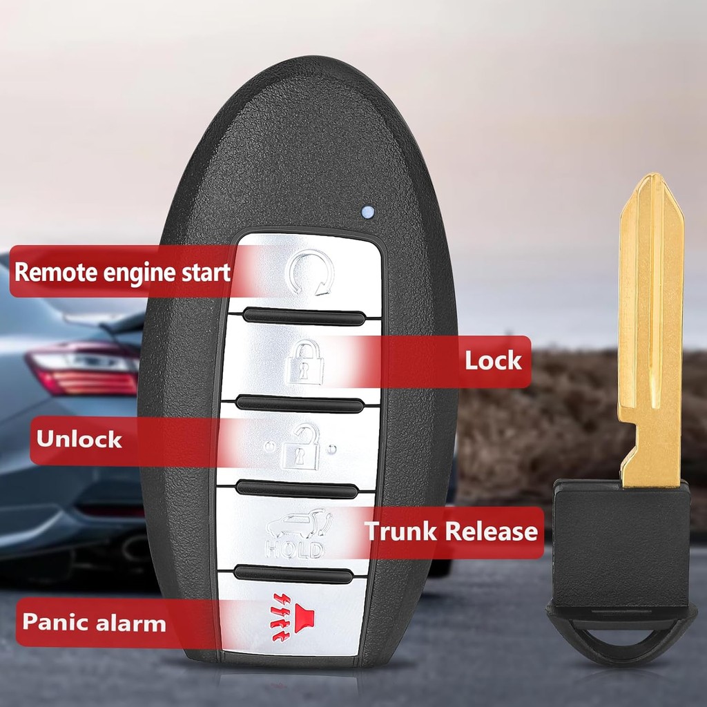 สมาร์ทกุญแจรีโมท Fob สําหรับ Nissan Rogue 2019 2020 2021 434MHz 4A ชิป FCC ID: KR5TXN4, Continental: