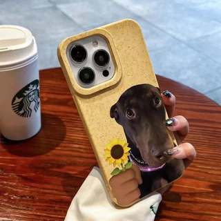 เคสโทรศัพท์มือถือ ForiPhone16 15 14 13 12 11Pro Max X XS XR7 8 14 Plus รูปแบบสุนัขตลก วัสดุ TPU สุนัขตลกประหลาดและน่ารัก