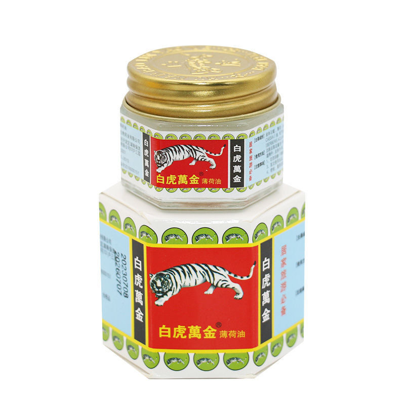 AAC White Tiger Ten Thousand Gold Peppermint Oil Tiger Oil Cooling Oil ไหล่คอขานวด Soothing 15g/5.26