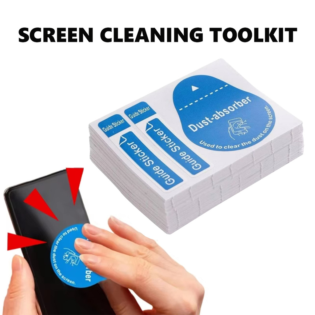 3in1 Gadget สติกเกอร์ทําความสะอาดฝุ่นแอลกอฮอล์ผ้าเช็ดทําความสะอาดไมโครไฟเบอร์เครื่องมือ HP