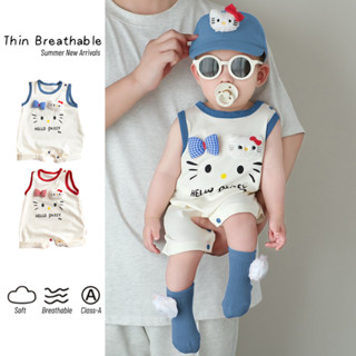 ชุดบอดี้สูทแขนสั้นสำหรับเด็กอายุ 0-24 เดือน เพศชายและหญิง ทำ…